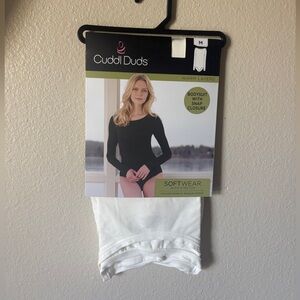 Cuddl Duds Women's White Bodysuit